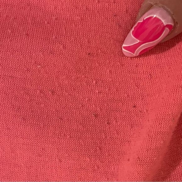 Occasion Queen Short Sleeve Tshirt Bright Coral Pink Size Large - Picture 6 of 7